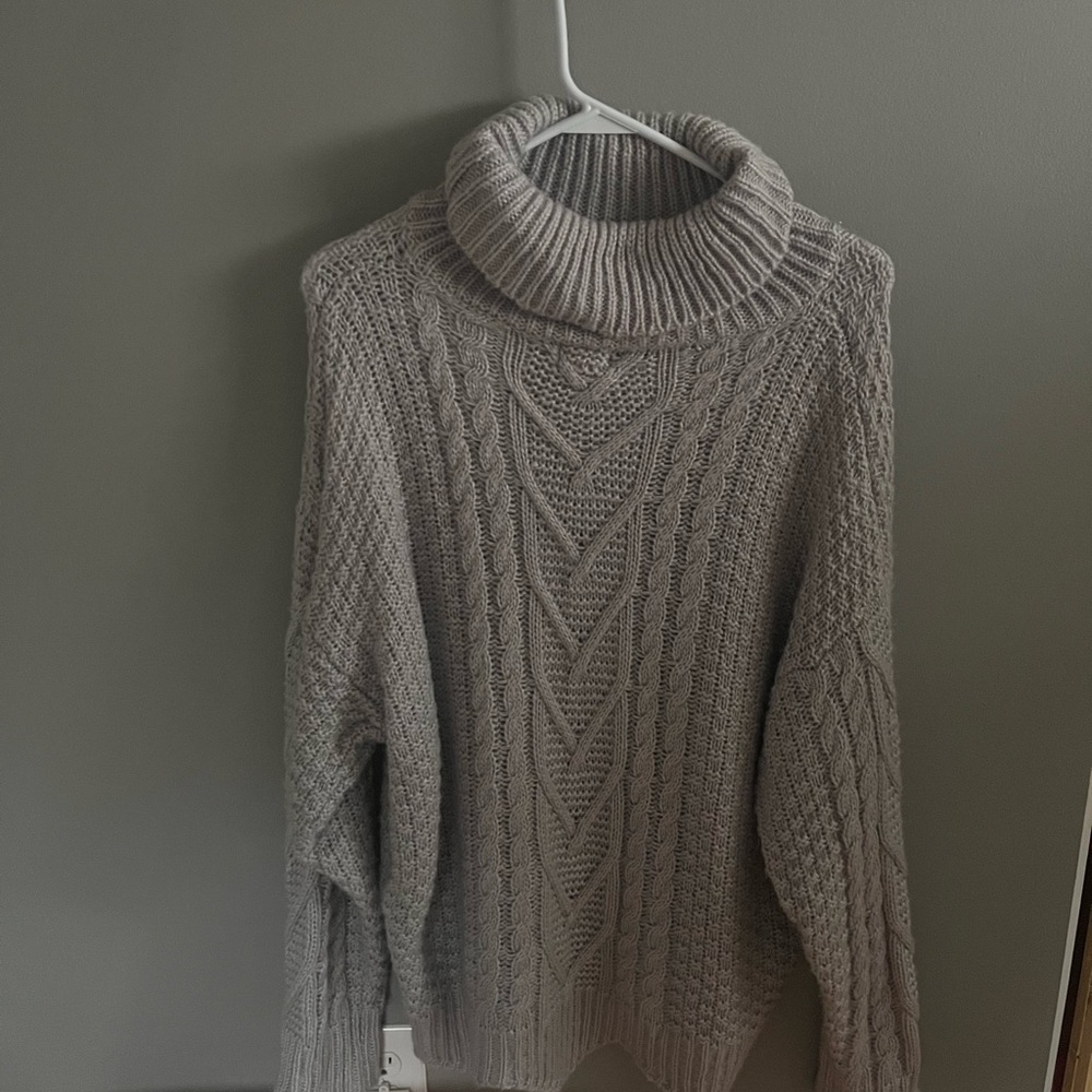1.4.3. Story by Line Up Gray Cowl Neck Sweater